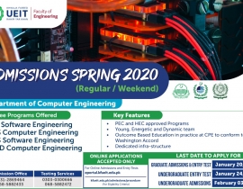 Admission Open for Spring 2020